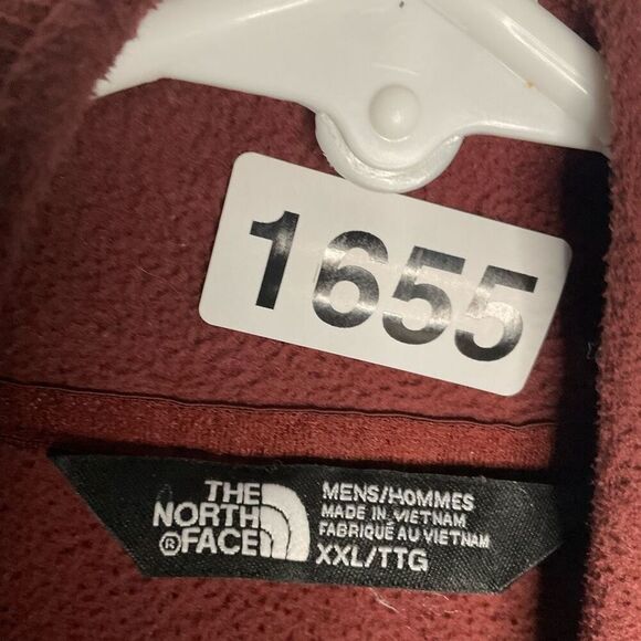The North Face Pullover Men XXL Caramel Brown 1/4 Zip‎ Fleece Hiking Outdoors - Picture 2 of 10